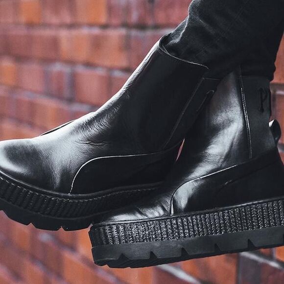 Fenty by Rihanna x Puma Women's Chelsea Black Boots Size 7 - Picture 8 of 8